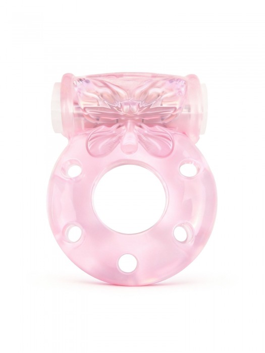 Розовое эрекционное виброкольцо с бабочкой - 1137 - в Нижнем Новгороде купить с доставкой