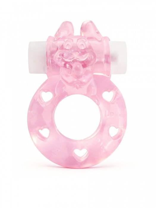 Розовое эрекционное виброкольцо в форме зайчика - 1137 - в Нижнем Новгороде купить с доставкой