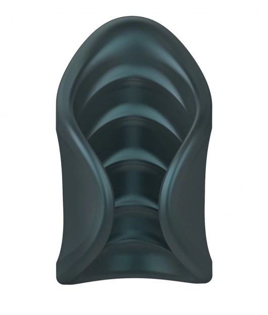 Серый сквозной мастурбатор с вибрацией Manwan Starter - Manwan - в Нижнем Новгороде купить с доставкой