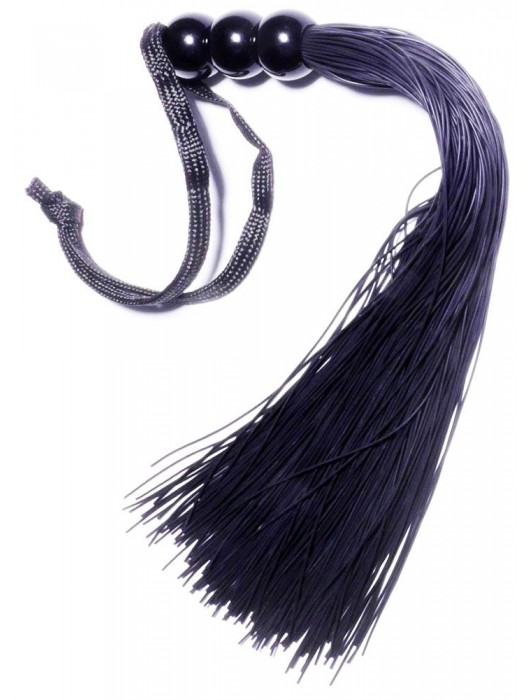 Черная силиконовая плетка - 25,4 см. - Boys of Toys - купить с доставкой в Нижнем Новгороде