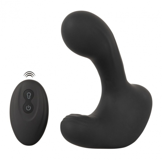 Черная анальная вибропробка с функцией расширения RC Butt Plug with 3 functions - Orion - в Нижнем Новгороде купить с доставкой