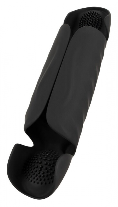 Черный вибромастурбатор с трехточечной стимуляцией Penis Trainer with 3 Point Stimulation - Orion - в Нижнем Новгороде купить с доставкой