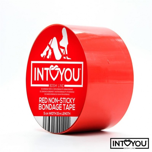 Красный скотч для фиксации Non-Sticky Bondage Tape - 15 м. - Intoyou - купить с доставкой в Нижнем Новгороде
