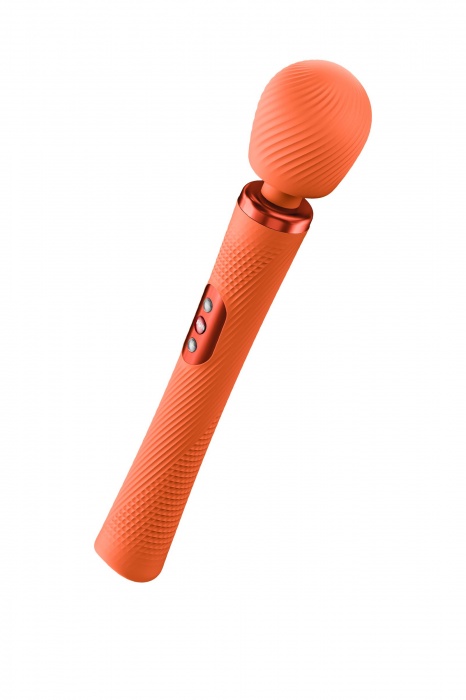 Оранжевый жезловый вибромассажер Vim Vibrating Wand - 31,3 см. - Fun Factory