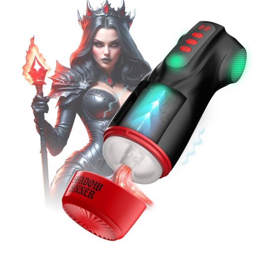 Интерактивный мастурбатор Raven с вакуумом, вибрацией и подсветкой - Shots Media BV - в Нижнем Новгороде купить с доставкой