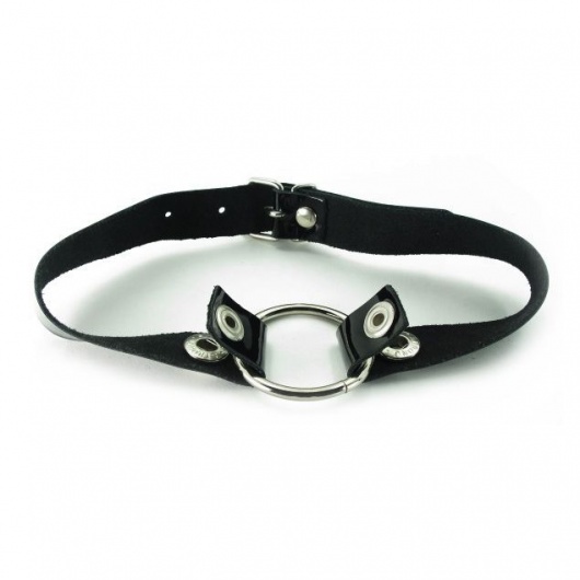 Кляп с кольцом и лаковым ремешком - БДСМ Арсенал - купить с доставкой в Нижнем Новгороде