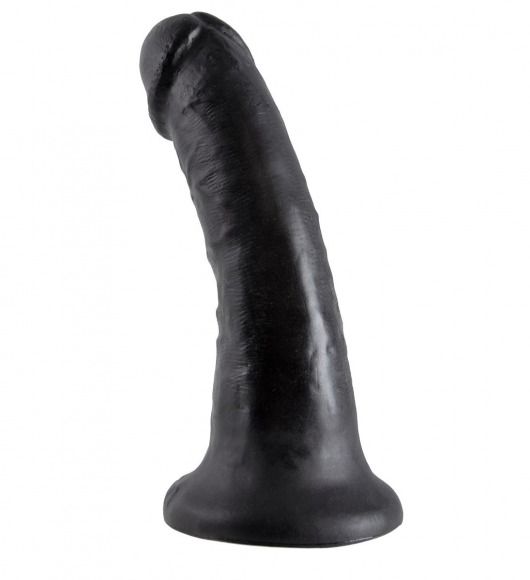 Чёрный фаллоимитатор с присоской 6  Cock - 15,2 см. - Pipedream
