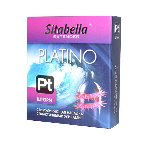 Стимулирующая насадка со спиралью из усиков Platino  Шторм - Sitabella - купить с доставкой в Нижнем Новгороде