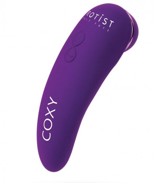 Фиолетовый бесконтактный стимулятор клитора Coxy с вибрацией - Erotist