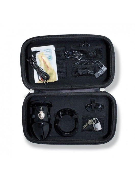 Пояс верности с электростимуляцией Mystim Pubic Enemy No1 Black Edition - MyStim - купить с доставкой в Нижнем Новгороде