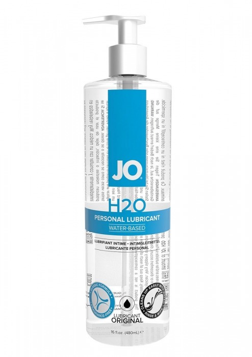 Лубрикант на водной основе JO Personal Lubricant H2O с дозатором - 480 мл. - System JO - купить с доставкой в Нижнем Новгороде