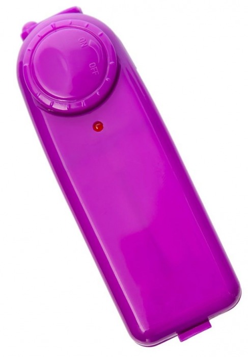 Фиолетовые вагинальные шарики с вибрацией - Toyfa Basic