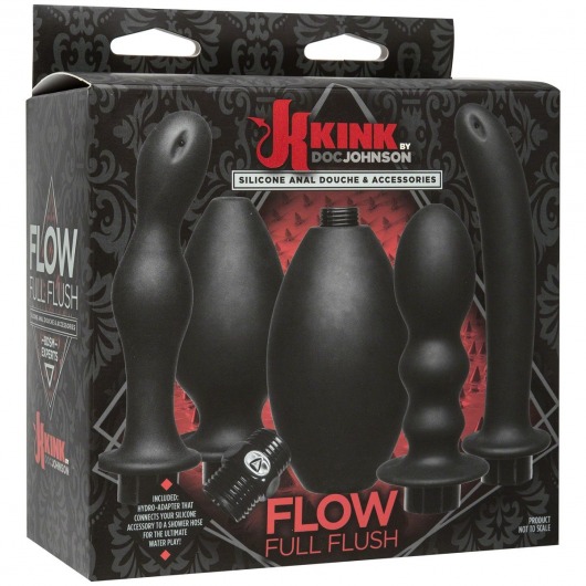 Набор для анального душа Kink Flow Full Flush Set - Doc Johnson - купить с доставкой в Нижнем Новгороде