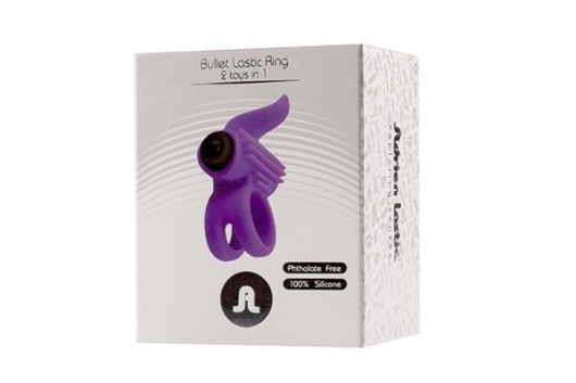 Эрекционное кольцо с подхватом мошонки и стимуляцией клитора Bullet Lastic Ring - Adrien Lastic - в Нижнем Новгороде купить с доставкой