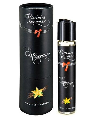 Массажное масло с ароматом ванили Huile de Massage Gourmande Vanille - 59 мл. - Plaisir Secret - купить с доставкой в Нижнем Новгороде