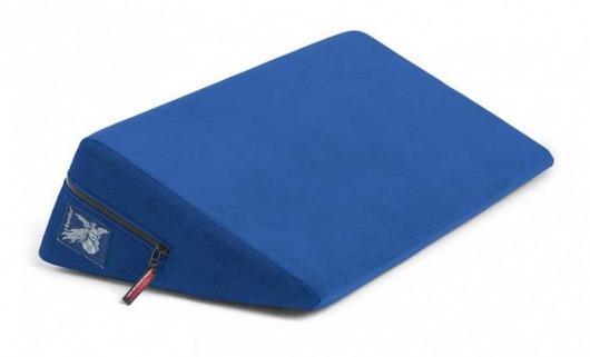 Синяя малая подушка для любви Liberator Retail Wedge - Liberator - купить с доставкой в Нижнем Новгороде