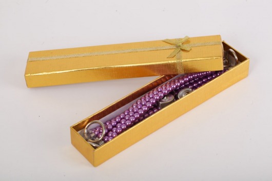 Фиолетовые оковы на ноги из бус - White Label - купить с доставкой в Нижнем Новгороде