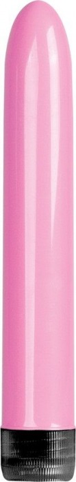 Розовый классический вибратор Super Vibe - 17,2 см. - Shots Media BV