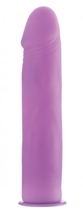 Фиолетовый страпон Deluxe Silicone Strap On 8 Inch - 20 см. - Shots Media BV - купить с доставкой в Нижнем Новгороде