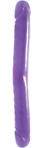 Двойной фиолетовый фаллоимитатор DOUBLE DONG LAVENDER - 30 см. - Seven Creations
