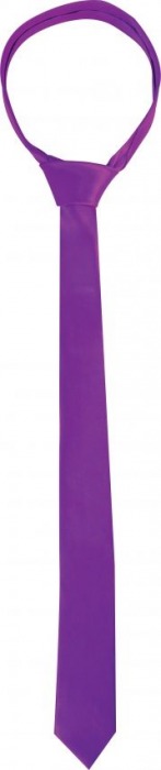 Фиолетовая лента-галстук для бандажа Tie Me Up - Shots Media BV - купить с доставкой в Нижнем Новгороде