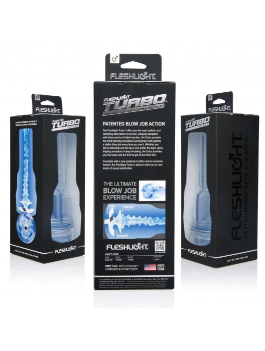 Мастурбатор Fleshlight Turbo - Trust Blue Ice - Fleshlight - в Нижнем Новгороде купить с доставкой