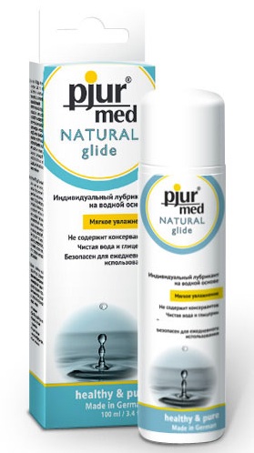 Нейтральный лубрикант на водной основе pjur MED Natural glide - 100 мл. - Pjur - купить с доставкой в Нижнем Новгороде