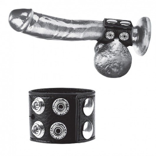 Ремень на член и мошонку 1.5  Cock Ring With Ball Strap - BlueLine - купить с доставкой в Нижнем Новгороде