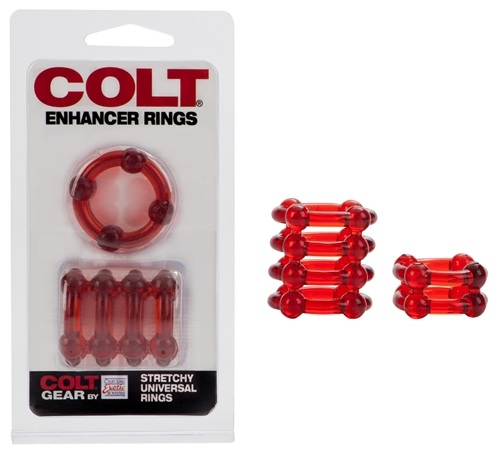 Набор из двух красных эрекционных колец COLT Enhancer Rings - California Exotic Novelties - в Нижнем Новгороде купить с доставкой