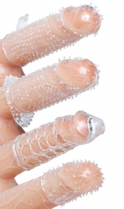 Набор из 4 насадок на член Pleasured Penis Enhancement Sleeve 4 Pack - XR Brands - в Нижнем Новгороде купить с доставкой