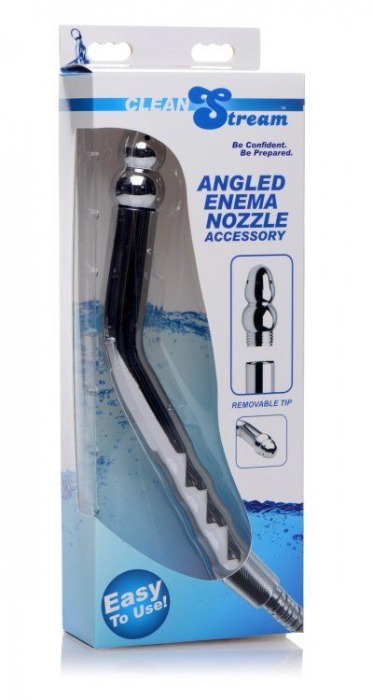 Сопло для анального душа Angled Enema Nozzle - XR Brands - купить с доставкой в Нижнем Новгороде