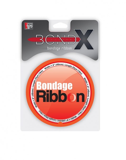 Красная лента для связывания BONDX BONDAGE RIBBON - 18 м. - Dream Toys - купить с доставкой в Нижнем Новгороде