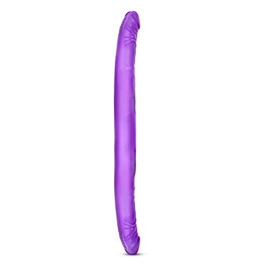 Фиолетовый двусторонний фаллоимитатор B Yours 16  Double Dildo - 40,6 см. - Blush Novelties