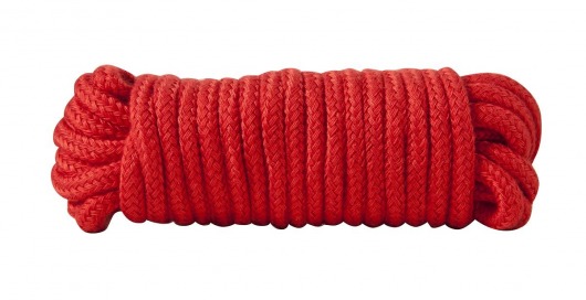 Красная хлопковая верёвка Bondage Rope 16 Feet - 5 м. - Blush Novelties - купить с доставкой в Нижнем Новгороде