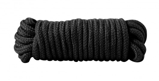 Чёрная хлопковая верёвка Bondage Rope 16 Feet - 5 м. - Blush Novelties - купить с доставкой в Нижнем Новгороде