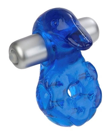 Синее эрекционное кольцо с утенком Micro Vibe Arouser Power Duckie - California Exotic Novelties - в Нижнем Новгороде купить с доставкой