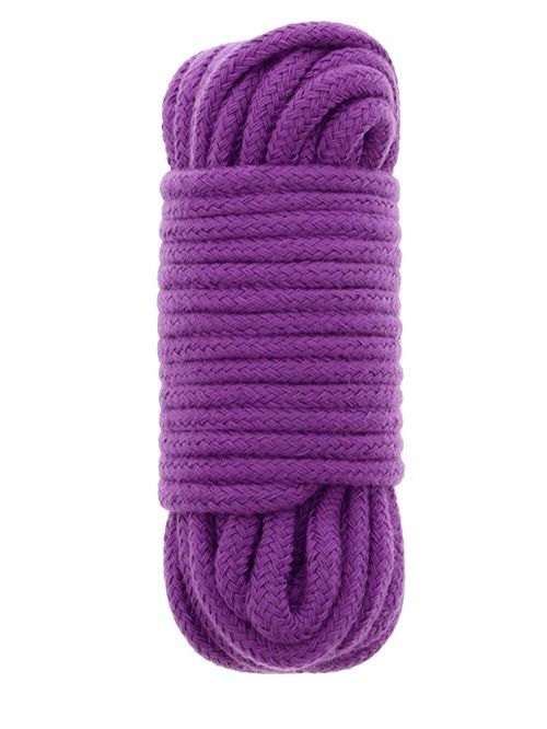Фиолетовая хлопковая веревка BONDX LOVE ROPE 10M PURPLE - 10 м. - Dream Toys - купить с доставкой в Нижнем Новгороде