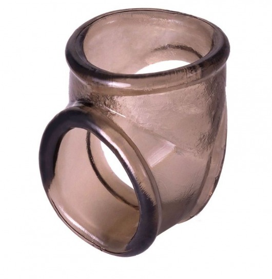 Дымчатое эрекционное кольцо с фиксацией мошонки - ToyFa - в Нижнем Новгороде купить с доставкой