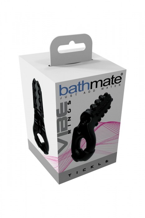 Чёрное эрекционное виброкольцо Tickle - Bathmate - в Нижнем Новгороде купить с доставкой