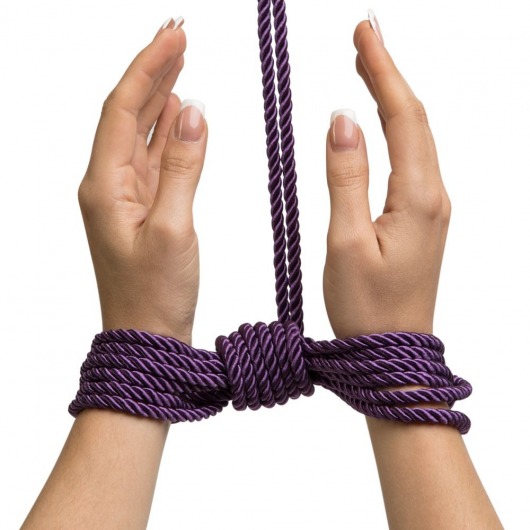 Фиолетовая веревка для связывания Want to Play? 10m Silky Rope - 10 м. - Fifty Shades of Grey - купить с доставкой в Нижнем Новгороде