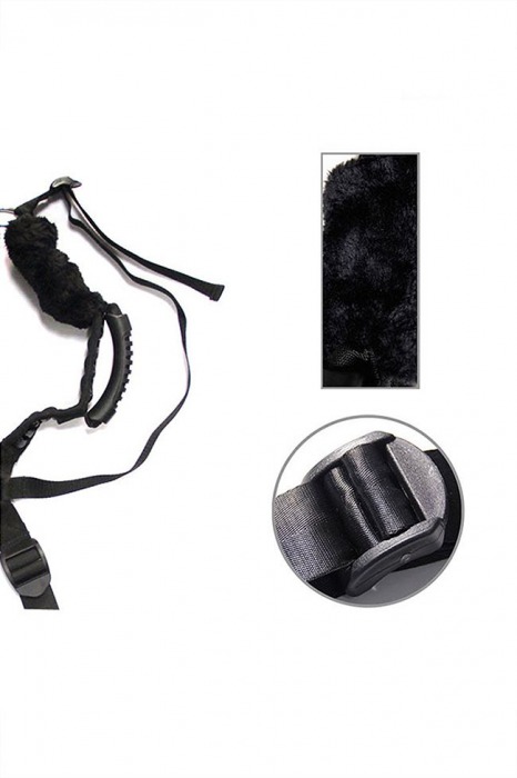 Чёрный бондажный комплект Romfun Sex Harness Bondage на сбруе - Romfun - купить с доставкой в Нижнем Новгороде
