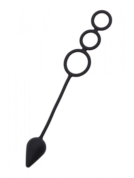 Тройное эрекционное кольцо с анальным хвостом Drop M-size - Erotist Adult Toys - в Нижнем Новгороде купить с доставкой