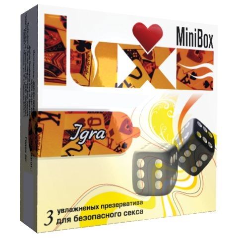 Презервативы Luxe Mini Box  Игра  - 3 шт. - Luxe - купить с доставкой в Нижнем Новгороде