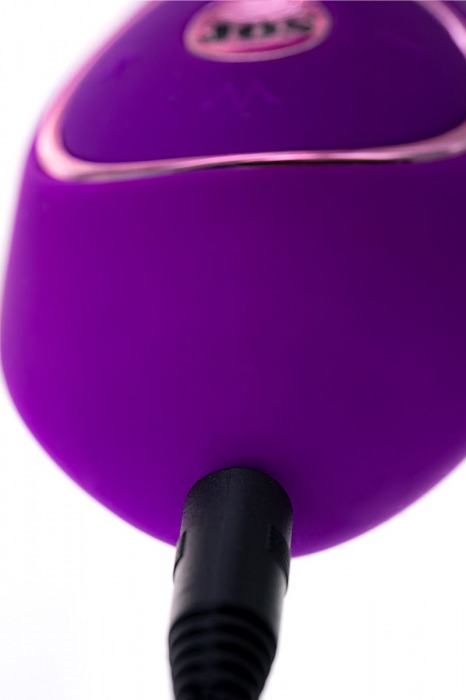 Фиолетовый вибратор с вакуумной стимуляцией клитора JUM - 21 см. - JOS