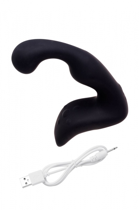 Чёрный изогнутый вибростимулятор простаты Erotist - Erotist Adult Toys - в Нижнем Новгороде купить с доставкой