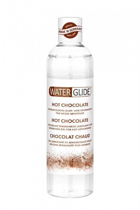 Лубрикант на водной основе с ароматом шоколада HOT CHOCOLATE - 300 мл. - Waterglide - купить с доставкой в Нижнем Новгороде