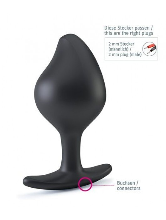 Анальная пробка Rocking Force L для электростимуляции - 10,5 см. - MyStim - купить с доставкой в Нижнем Новгороде