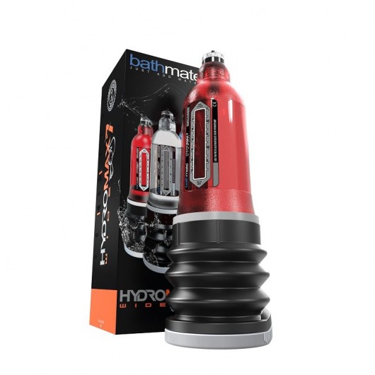 Красная гидропомпа HydroMAX7 Wide Boy - Bathmate - в Нижнем Новгороде купить с доставкой