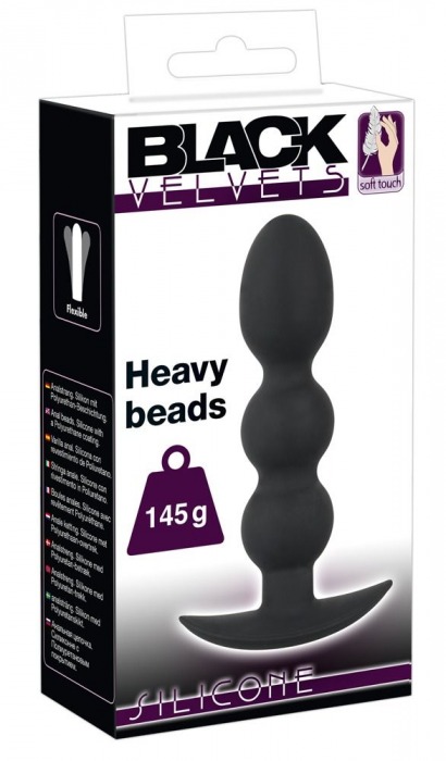 Тяжелая анальная елочка Heavy Beads - 13,3 см. - Orion