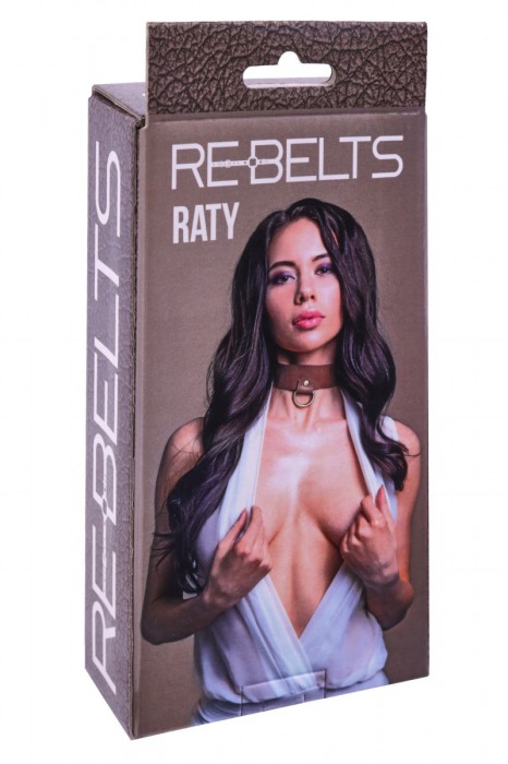 Ошейник Raty с маленьким колечком-креплением - Rebelts - купить с доставкой в Нижнем Новгороде